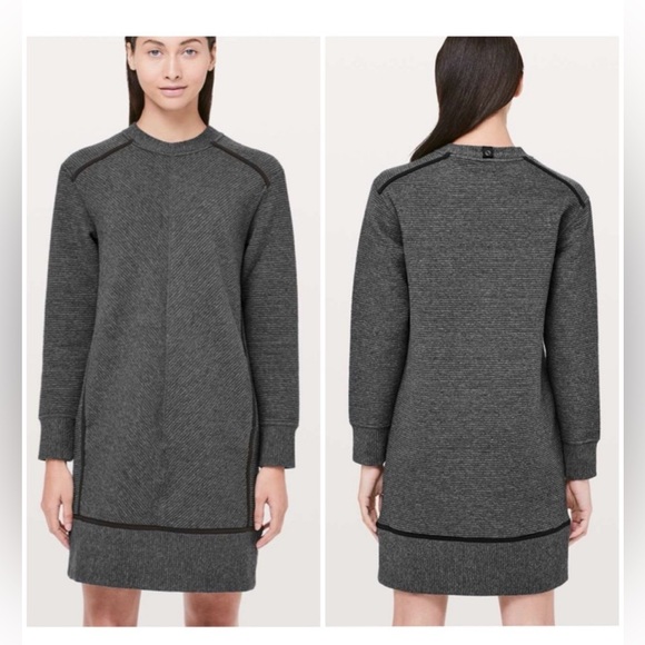 lululemon athletica Dresses & Skirts - Lululemon On Repeat Dress in 
Heathered Core Dark Grey